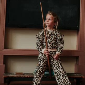 Koko noko trenerka za devojčice Tapioca – Leopard print