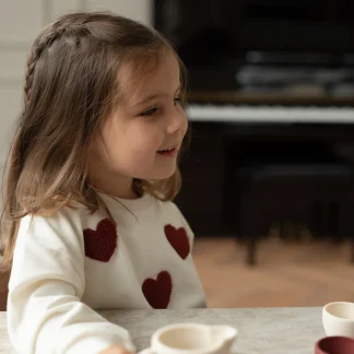 Dirkje Pamučna Dukserica za Devojčice Amour | Piccolo Mondo