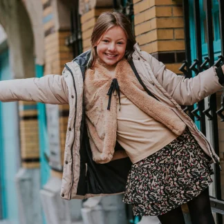 No way monday zimska jakna za devojcice Nomad – Bež pufasta