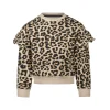 Koko noko duks za devojčice Tapioca – Leopard print i karneri