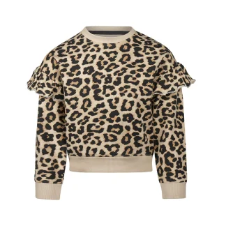 Koko noko duks za devojčice Tapioca – Leopard print i karneri