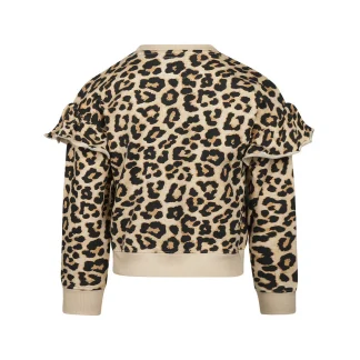 Koko noko duks za devojčice Tapioca – Leopard print i karneri