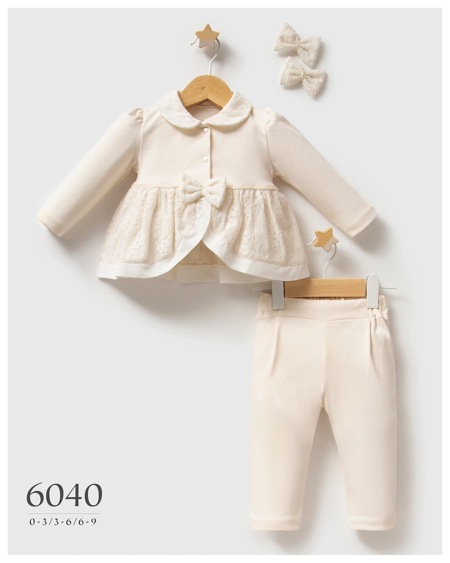 Krem Komplet za Bebe Devojčice Lace Girl